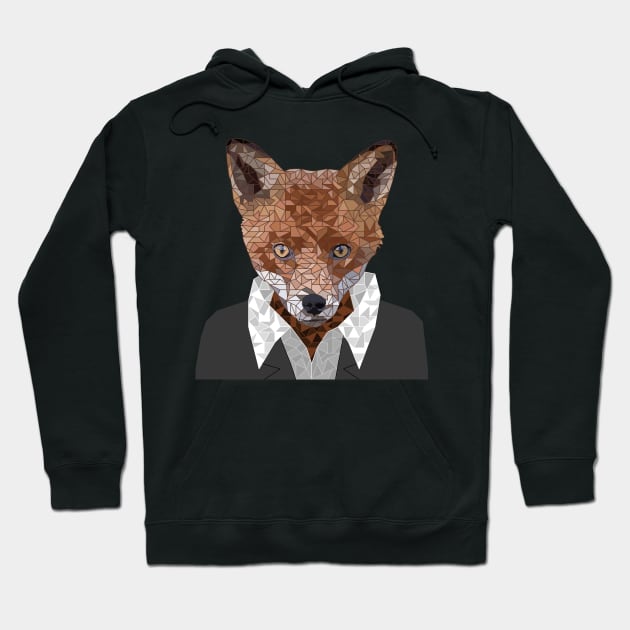 Fox in a Suit Hoodie by DavidASmith